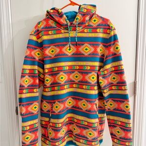 Chubbies Hoodie - Bright Aztec Pattern - Size L